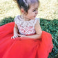 A-Line/Princess Tulle Lace Scoop Sleeveless Tea-Length Flower Girl Dresses DEP0007489
