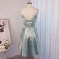 A-Line/Princess Ruffles Spaghetti Straps Sleeveless Short/Mini Homecoming Dresses DEP0004629