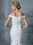 Trumpet/Mermaid Off-the-Shoulder Sleeveless Lace Sweep/Brush Train Tulle Wedding Dresses DEP0006423