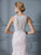 Trumpet/Mermaid V-neck Sleeveless Applique Tulle Court Train Wedding Dresses DEP0006470