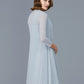 A-Line/Princess Scoop Ruffles Chiffon Knee-Length Sleeveless Mother of the Bride Dresses DEP0007224