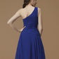 A-Line/Princess One-Shoulder Sleeveless Asymmetrical Ruffles Chiffon Bridesmaid Dresses DEP0005479
