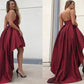 A-Line/Princess Spaghetti Straps Taffeta Ruffles Sleeveless Asymmetrical Homecoming Dresses DEP0004513