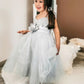 A-Line/Princess Tulle Sequin Spaghetti Straps Sleeveless Tea-Length Flower Girl Dresses DEP0007485