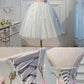 A Line Strapless Light Blue Lace up Homecoming Dress Flower Applique Short Prom Dresses JS730